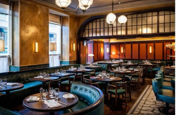 Marmorino and distemper finishes at The Ivy Market Grill, Covent Garden