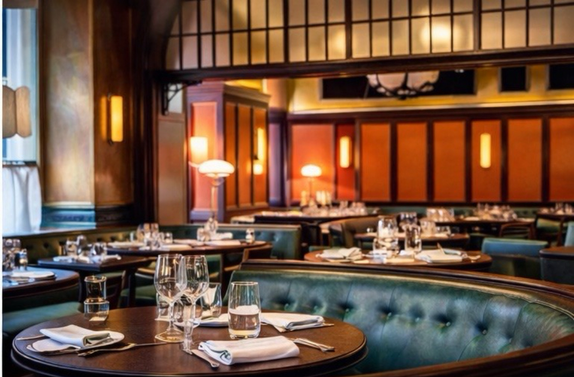Marmorino plasterwork at The Ivy Market Grill