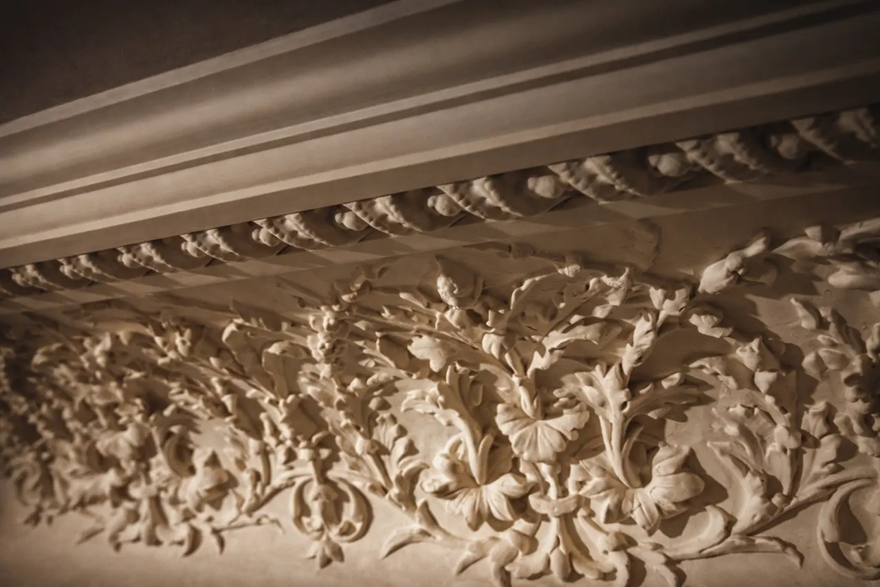Restored ornamental plasterwork at Lancaster Gate, London, a Choice Finishes heritage project.